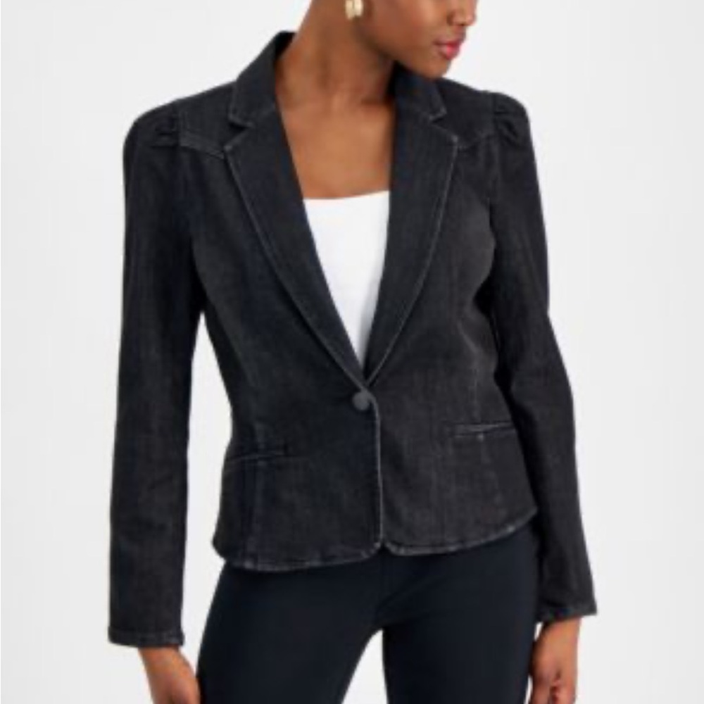 INC International Concepts Black Blazer